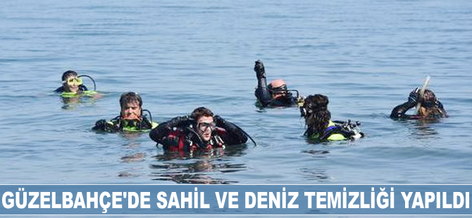 Güzelbahçe'de sahil ve deniz temizliği yapıldı