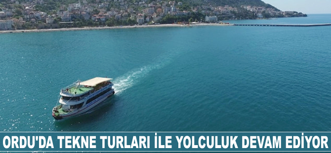 Ordu'da tekne turları devam ediyor
