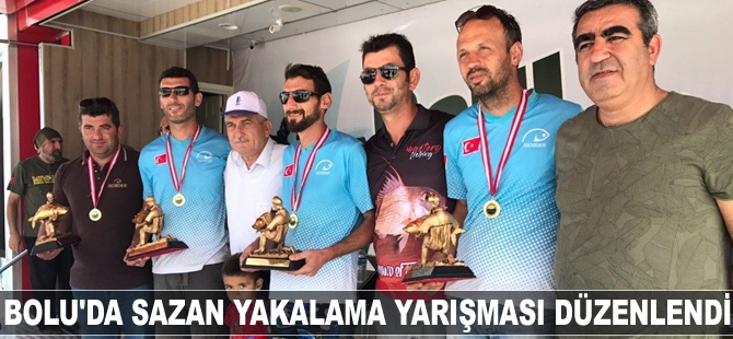 Bolu’da Sazan Yakalama Yarışması yapıldı