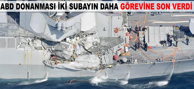 ABD Donanması iki subayın daha görevine son verdi