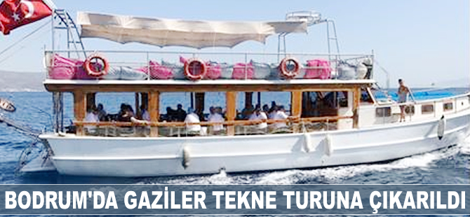 Bodrum’da gaziler tekne turuna çıkarıldı