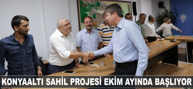 Konyaaltı Sahil Projesi ekim ayında başlıyor