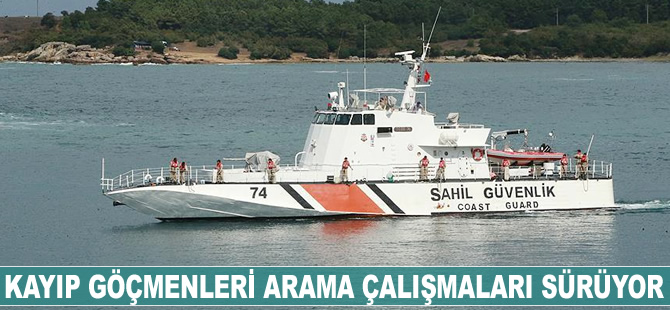 Kayıp göçmenleri arama çalışmaları sürüyor