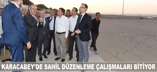 Karacabey'de sahil düzenleme çalışmaları bitiyor