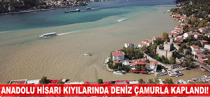 Anadoluhisarı kıyıları çamurla kaplandı!