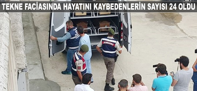 Kocaeli açıklarındaki tekne faciasında ölenlerin sayısı 24'e yükseldi