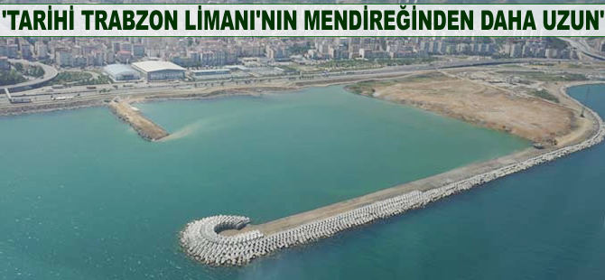 Trabzon Limanı'nın mendireğinden uzun