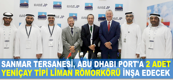 SANMAR, Abu Dhabi Port'a 2 adet 30 ton çekme gücüne sahip yeni inşa römorkör satışı gerçekleştirdi