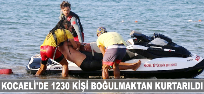 Kocaeli'de 1230 kişinin hayatı kurtarıldı