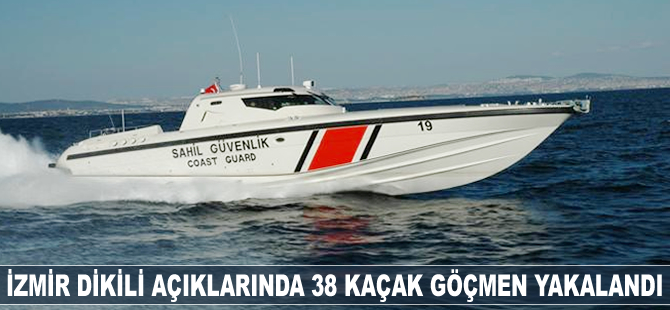 İzmir'de 38 kaçak göçmen yakalandı