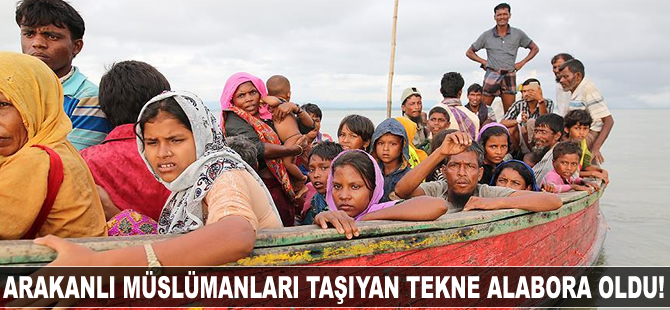 Arakanlı Müslümanları taşıyan tekne alabora oldu