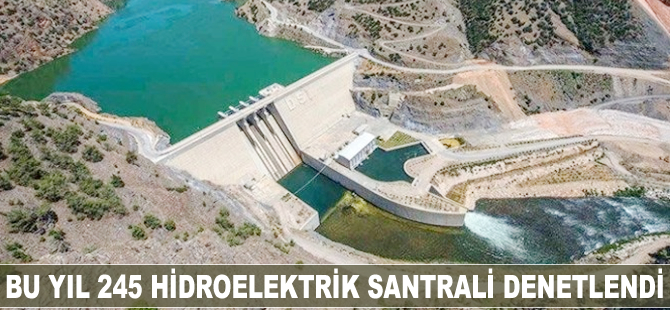 Bu yıl 245 hidroelektrik santralinde denetim yapıldı