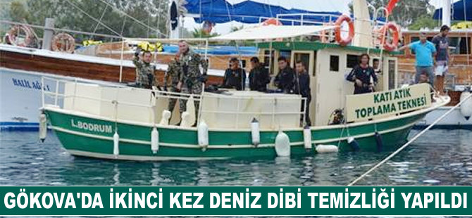 Gökova'da ikinci kez deniz dibi temizliği yapıldı