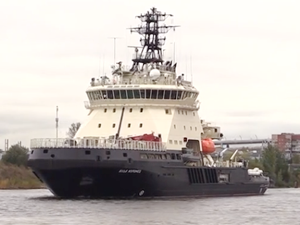 Buzkıran gemisi İlya Muromets, Baltık Denizi'nde denemelere başladı