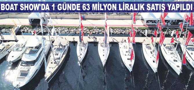 Boat Show'da 1 günde 63 milyon liralık satış yapıldı