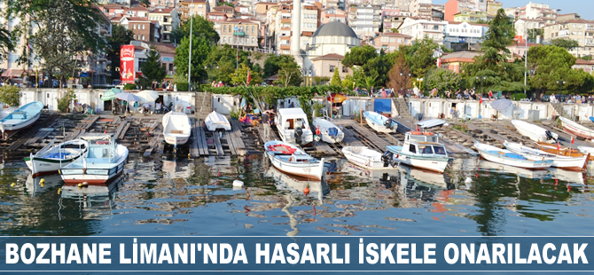 Bozhane Limanı'nda hasarlı iskele onarılacak