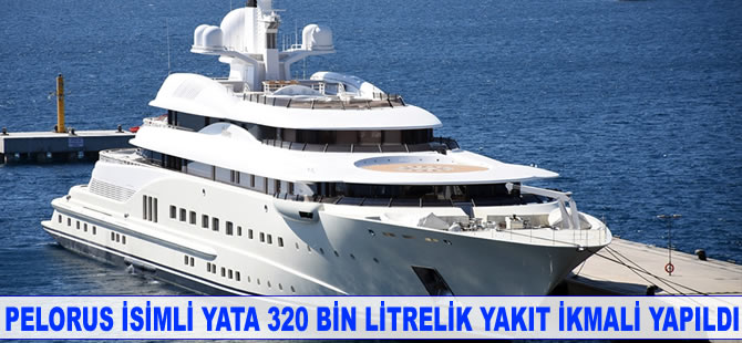 'Pelorus' isimli yat Bodrum'da 700 bin liralık yakıt aldı