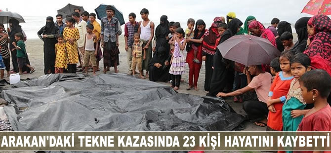 Arakan'daki tekne kazasında 23 kişi hayatını kaybetti