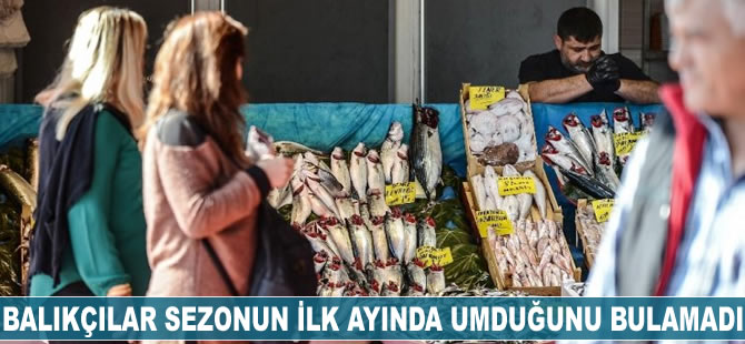 Balıkçılar sezonun ilk ayında umduğunu bulamadı