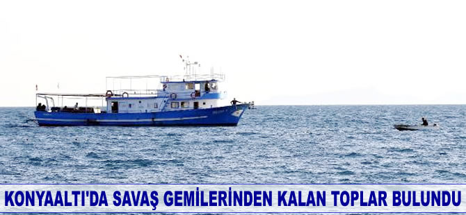 Osmanlı Dönemi'ne ait savaş gemilerinden kalan 5 top bulundu