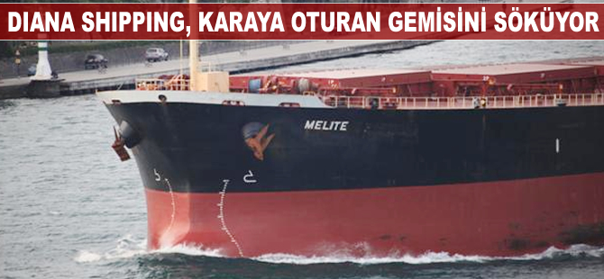 Diana Shipping, karaya oturan gemisini söküyor