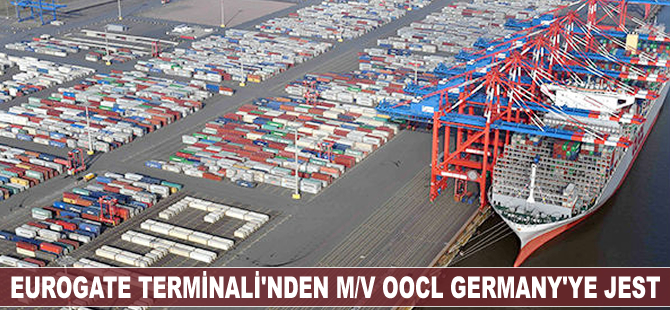 Limandan mega konteyner gemisine “jest”