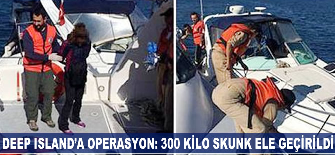 Deep Island’a operasyon: 300 kilo skunk ele geçirildi