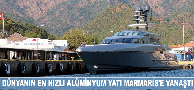 Dünyanın en hızlı alüminyum yatı "Silver Fast" Marmaris'e yanaştı