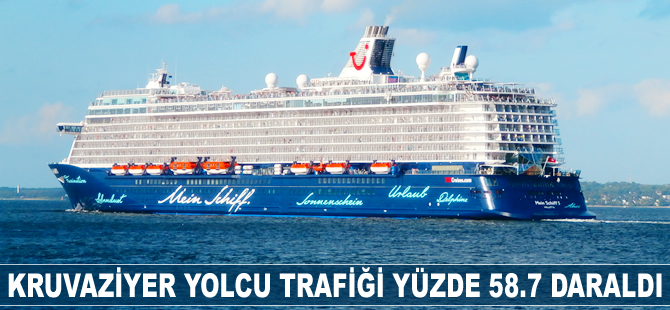 Kruvaziyer yolcu trafiği yüzde 58.7 daraldı