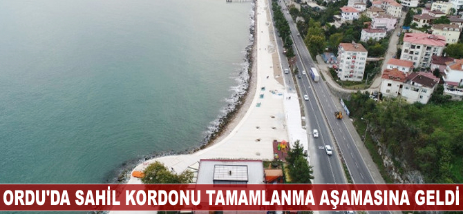Ordu'da sahil kordonu tamamlanma aşamasına geldi