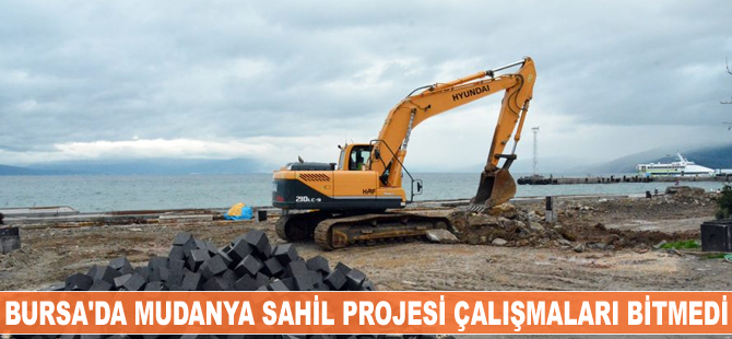 Bursa'da Mudanya Sahil Projesi bitmedi
