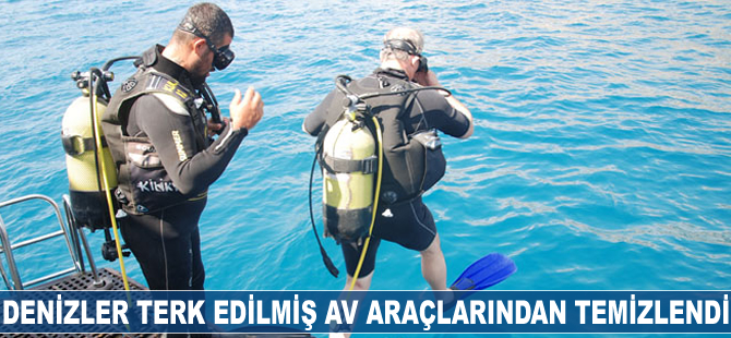 Denizler terk edilmiş av araçlarından temizlendi