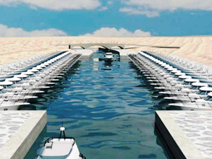 Efes antik kentine kanal için 1620 beton kazık çakılıyor