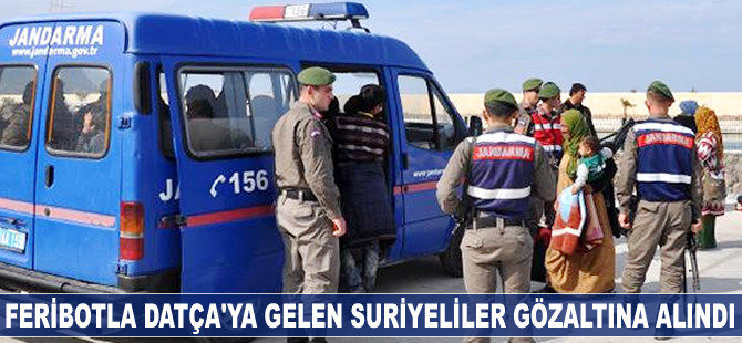 Feribotla Datça'ya gelen Suriyeliler gözaltına alındı