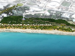 Konyaaltı Sahil Projesi Beach Park'tan başladı