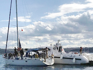 ABD bayraklı 'Patroclos' adlı yatta 62 kaçak göçmen yakalandı