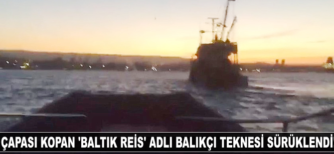 İstanbul Boğazı'nda çapası kopan balıkçı teknesi sürüklendi!