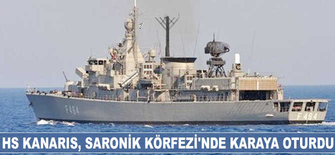 HS Kanaris, Saronik Körfezi'nde karaya oturdu