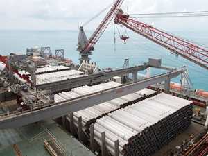 Gazprom, Türk Akımı'nın Türkiye'deki kısmının inşasına başladı