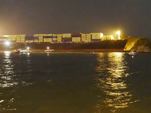 M/V TOUSKA, Magazine Adası açıklarında karaya oturdu