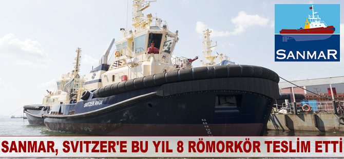 Sanmar, Svitzer’e bu yıl 8 römorkör teslim etti