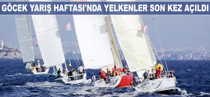 Göcek Yarış Haftası'nda yelkenler son kez açıldı