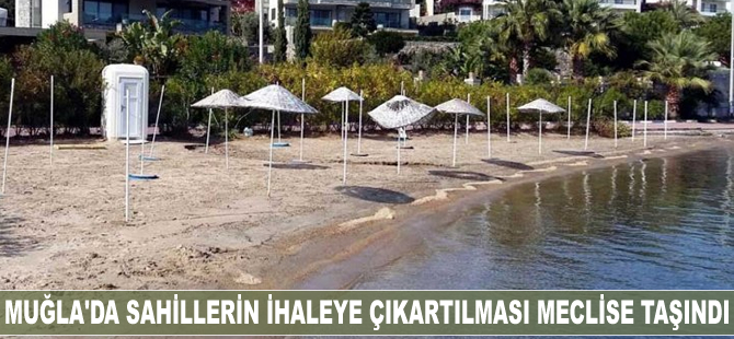 Muğla'da sahillerin ihaleye çıkartılması Meclise taşındı