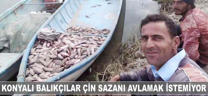 Konyalı balıkçılar Çin sazanı avlamak istemiyor