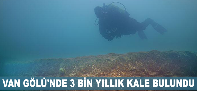 Van Gölü'nde 3 bin yıllık kale bulundu