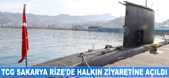 TCG Sakarya Rize'de halkın ziyaretine açıldı