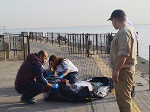 Ganita Limanı'nda denizde erkek cesedi bulundu