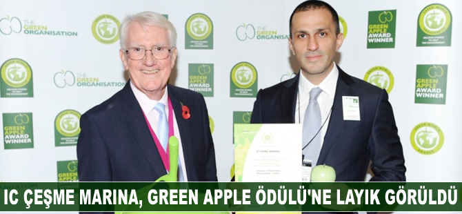 IC Çeşme Marina, “Green Apple” Ödülü'ne layık görüldü