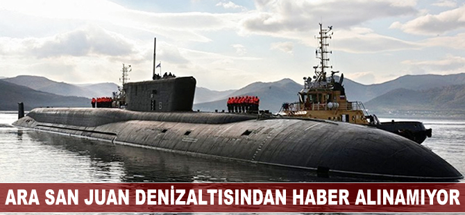 Ara San Juan denizaltısından haber alınamıyor