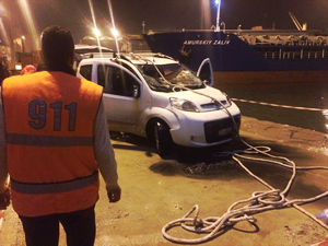 Çelebi Bandırma Limanı'ndan otomobil denize düştü: 1 ölü